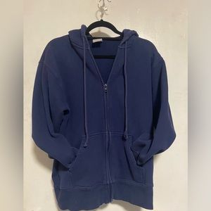 ARITZIA COZY FLEECE BOYFRIEND zip up
